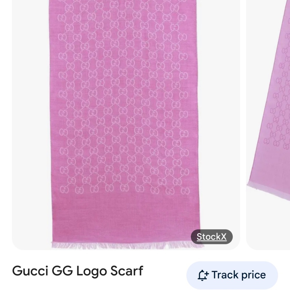 Gucci Pink GG Logo Scarf